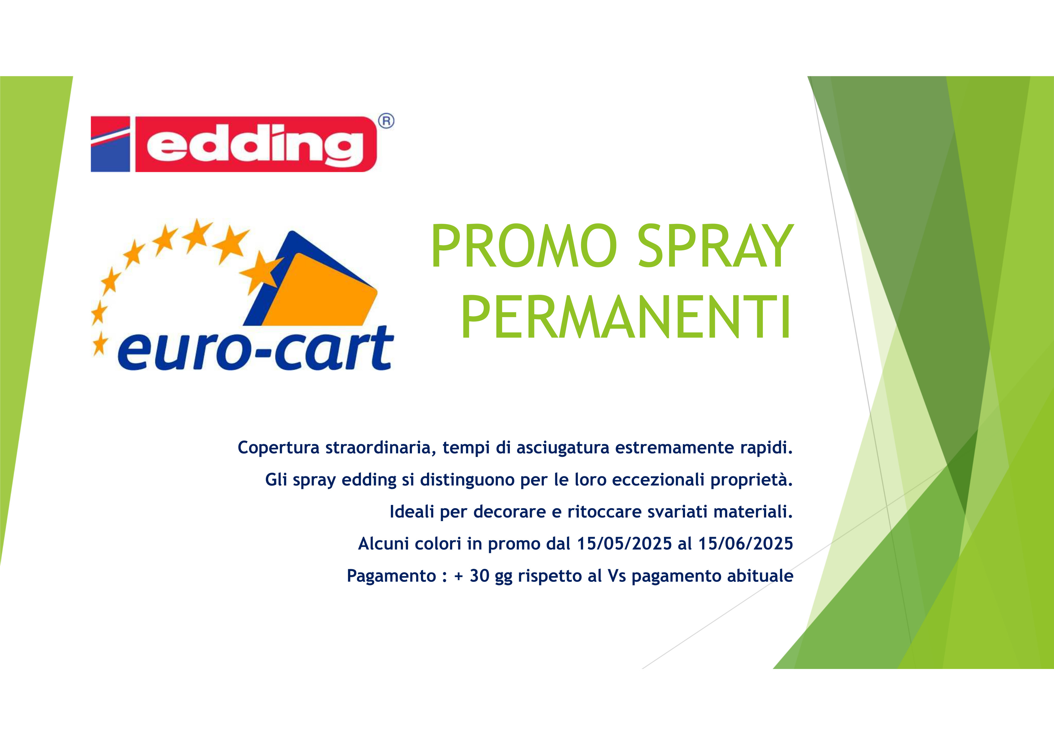 Promozione Edding SPRAY PERMANENTI